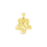 14K Plumeria Pendant - Wild 14mm