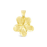 14K Plumeria Pendant - Wild 24mm