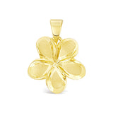 14K Plumeria Pendant - Wild 24mm