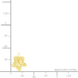 14K Plumeria Pendant - Wild   8mm