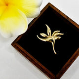 14K Hawaiian Bird of Paradise Pendant
