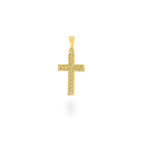 14K Hawaiian Cross Pendant - Maile   Sml