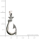 Sterling Silver Hawaiian Makau Pendant - Engraved