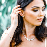 14K Plumeria Earrings - Icicle  13mm