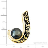 14K Tahitian Pearl Pendant - Kuhio Hook