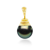 14K Tahitian Pearl Pendant Beehive - Lrg