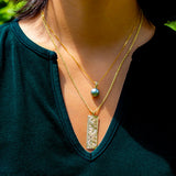 14K Tahitian Pearl Pendant - Kuhio