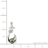 Sterling Silver Tahitian Pearl Pendant - Makau