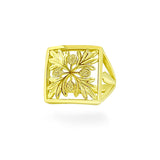 14K Hawaiian Quilt Ring - Ulu 15mm