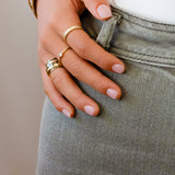 14K Hawaiian Diamond Ring - Maile Bezel