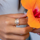 14K Hawaiian Ring - 4mm