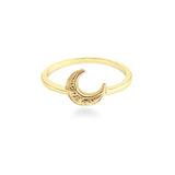 14K Hawaiian Mahina Moon Ring