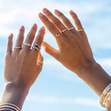 14K Hawaiian Mahina Moon Ring