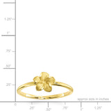 14K Plumeria Ring - Icicle 8mm