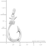 Sterling Silver Hawaiian Makau Pendant -   Sml