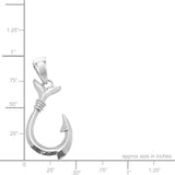 Sterling Silver Hawaiian Makau Pendant -    XSmall