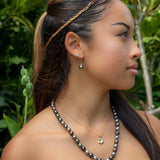 14K Plumeria Pendant - Wild 14mm