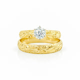 14K Hawaiian Diamond Ring - Ku'ulei 2pc