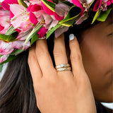 14K Hawaiian Diamond Ring - Ku'ulei 2pc