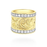 14K Hawaiian Diamond Ring - Kalakaua