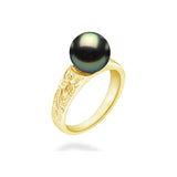 14K Tahitian Pearl Ring - Tahitian Breeze