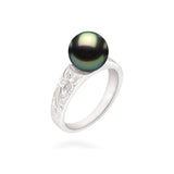 Sterling Silver Tahitian Pearl Ring - Tahitian Breeze