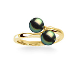 14K Tahitian Pearl Ring - Bypass