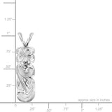 Sterling Silver Hawaiian Pendant - Pua Li'i Queen